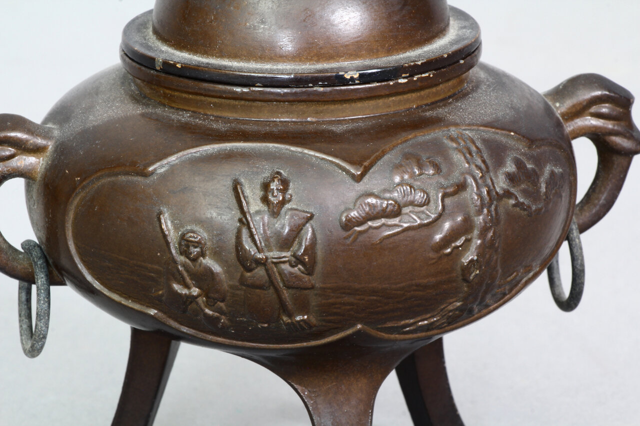 有田焼 香炉 Japanese antique incense burner 有田焼 香炉 Japanese