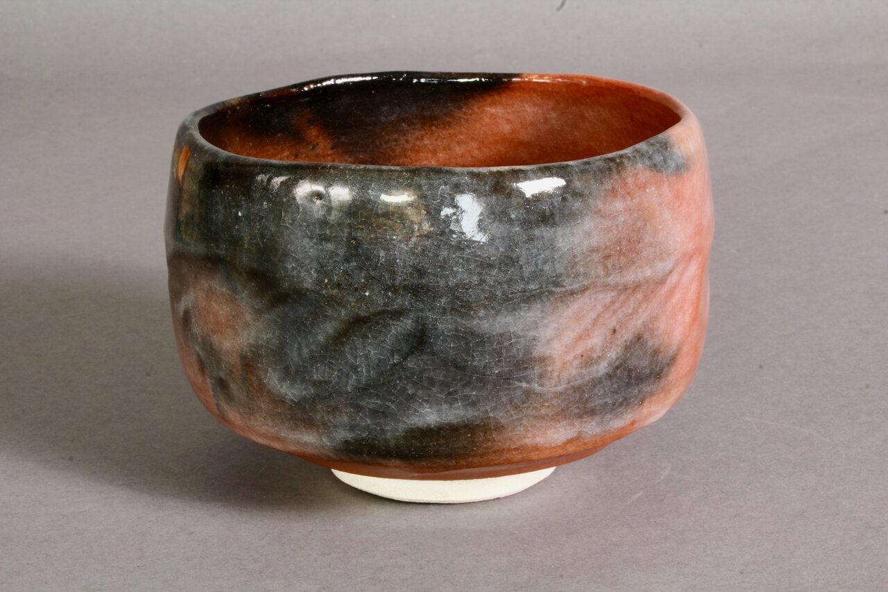 美術品　茶碗　茶盌　茶道具　japaneseceramic Oni Hagi Chawan From Hagi Potter Nakahara Kunisuke (b. 1948