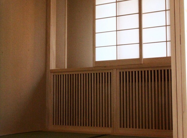 Japanische Einrichtung mit Tatami Matten