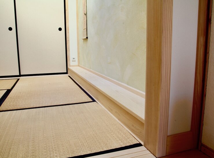 Japanische Einrichtung mit Shoji und Tatami